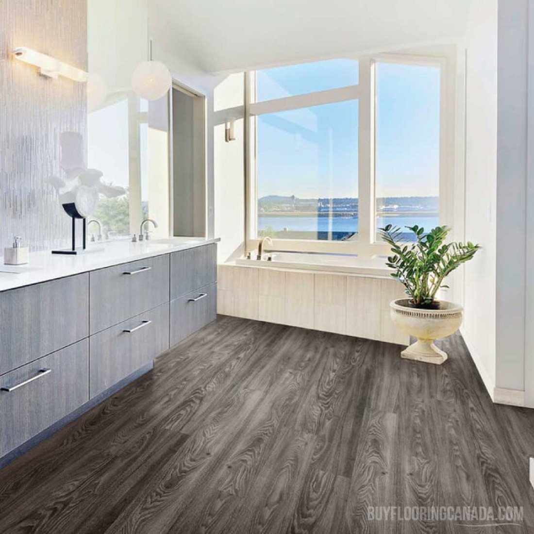 Fuzion Flooring SmartDrop Luxury Vinyl Plank Onyx